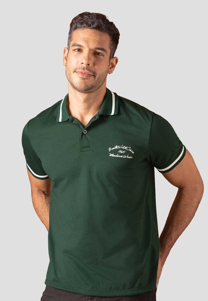 Polo Hombre Verde Pino Mp 115327