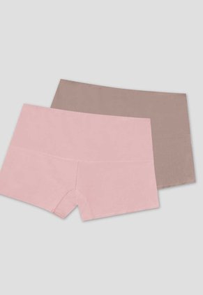 Short Paq X2 Mujer Rosa-Café Mp 76638