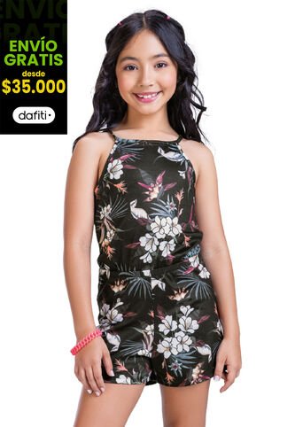 Enterizo Corto Infantil Femenino Multicolor Mp 5043 MP