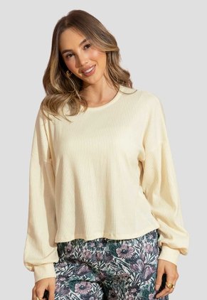 Buzo Mujer Crema Mp 115348