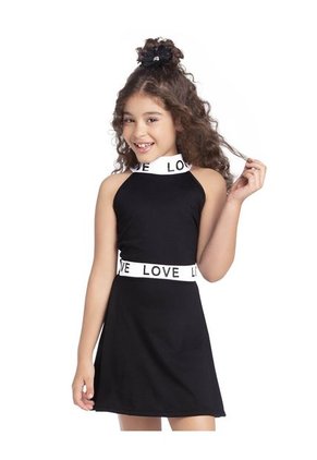 Vestido Para Niña Negro Mp