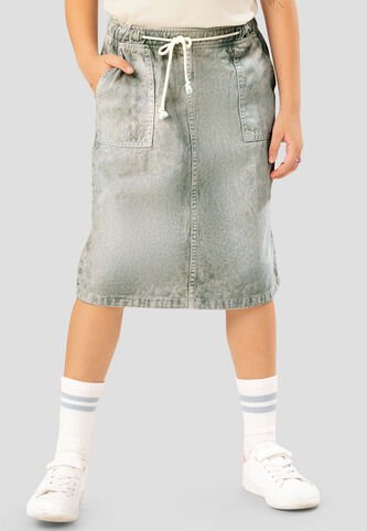 Falda Infantil Femenino Verde Mp 107887 MP