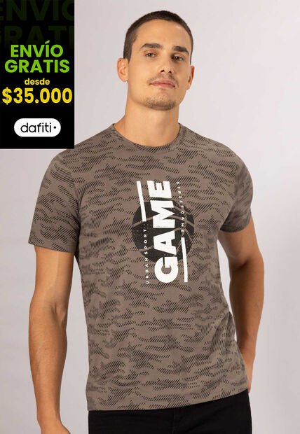 Camiseta Hombre Estampado Mp 111918