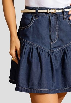 Falda Corta Mujer Azul Mp 115016
