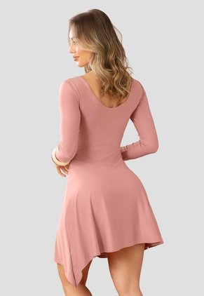 Vestido Mujer Rosa Polvo Mp 115350