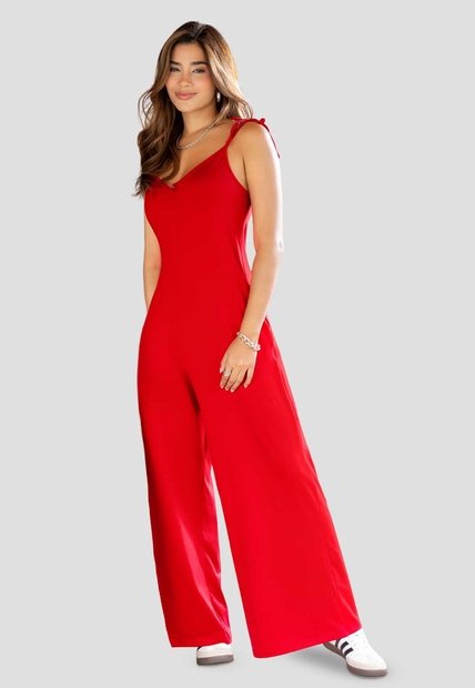 Enterizo Largo Mujer Rojo Mp 7230
