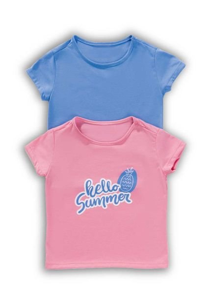 Camiseta Paq X2 Infantil Multicolor Mp 2167