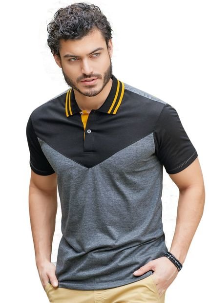 Polo Para Hombre Negro Cross MP