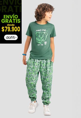 Conjunto Infantil Masculino Verde Mp 103680 MP