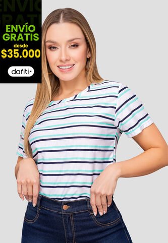Camiseta Mujer Estampado Mp 112031 MP