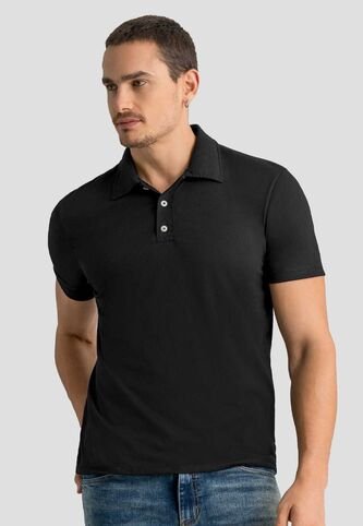 Polo Hombre Negro Mp 113053 MP
