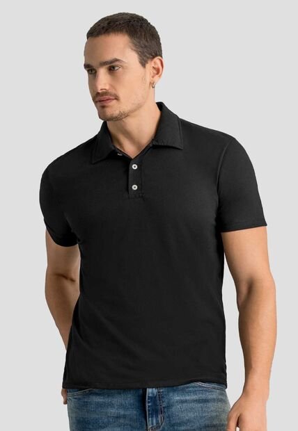 Polo Hombre Negro Mp 113053