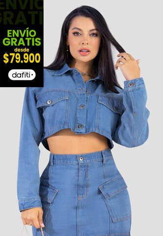 Chaqueta Mujer Azul Medio Mp 103241 MP
