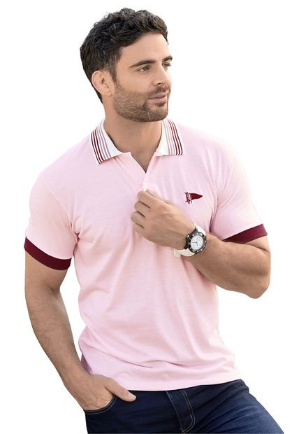 Polo Hombre Rosado Mp 87618