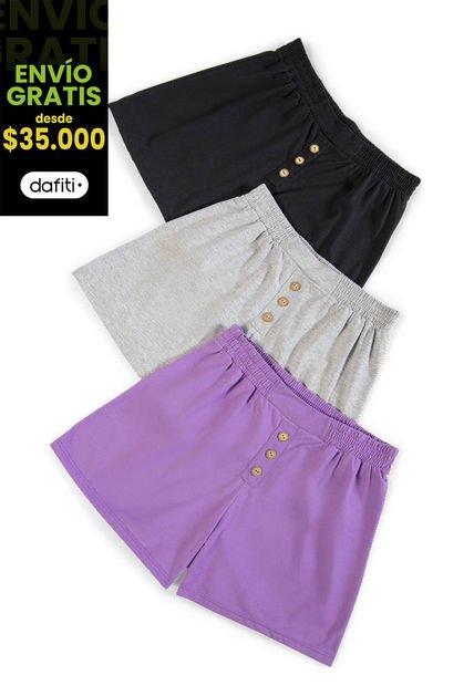 Short Mujer Negro Mp 2820