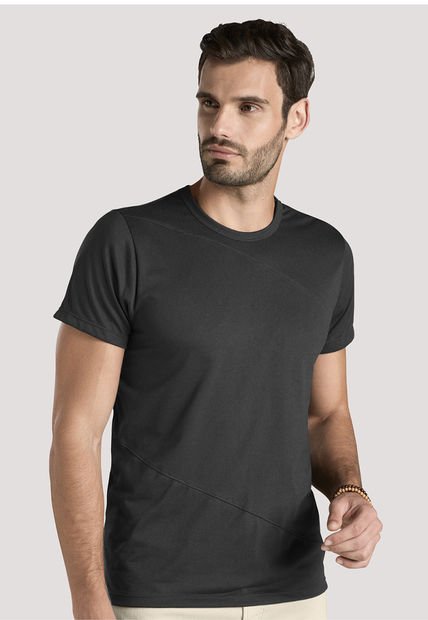 Camiseta Hombre Negro Mp 88199