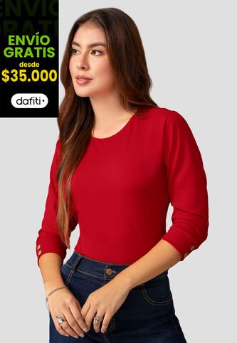 Camibuzo Mujer Rojo Mp 2364 MP