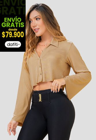 Camisa Mujer Caramelo Mp 102974 MP