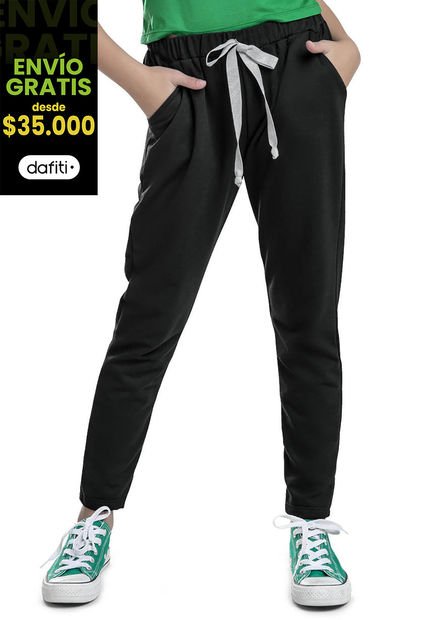 Jogger Niñas Infantil Negro Mp 79792