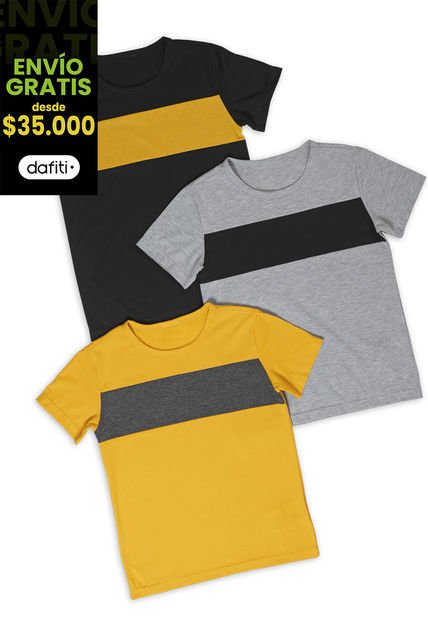 Camiseta Infantil Negro Mp 89907