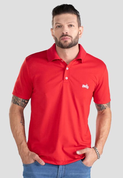Polo Hombre Rojo Mp 101105