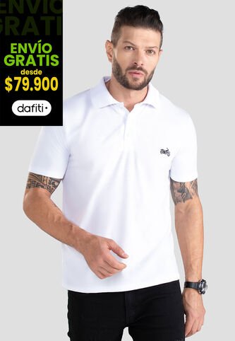 Polo Hombre Blanco Mp 101105 MP