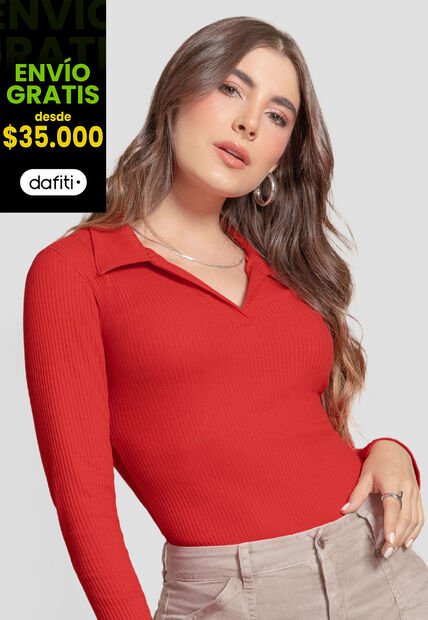 Body Mujer Rojo Mp 111041