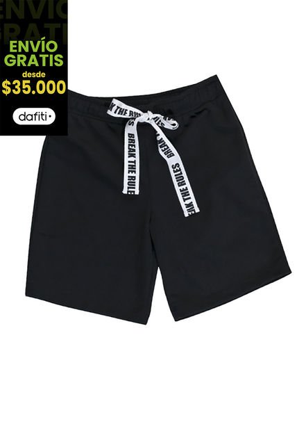 Bermuda Infantil Negro Mp 92851