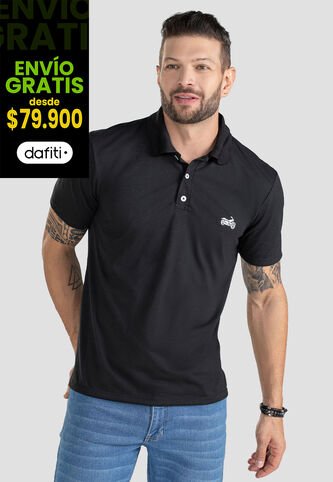 Polo Hombre Negro Mp 101105 MP