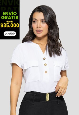 Blusa Mujer Blanco Mp 110853 MP