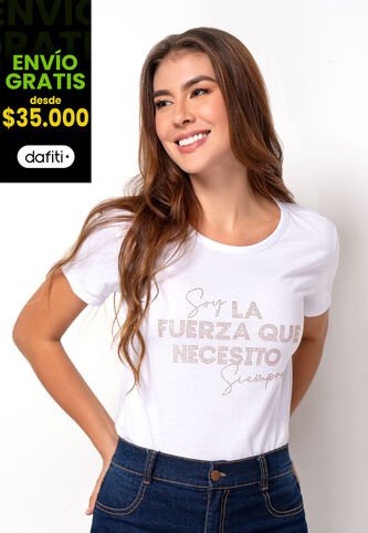 Camiseta Mujer Blanco Mp 111093 MP