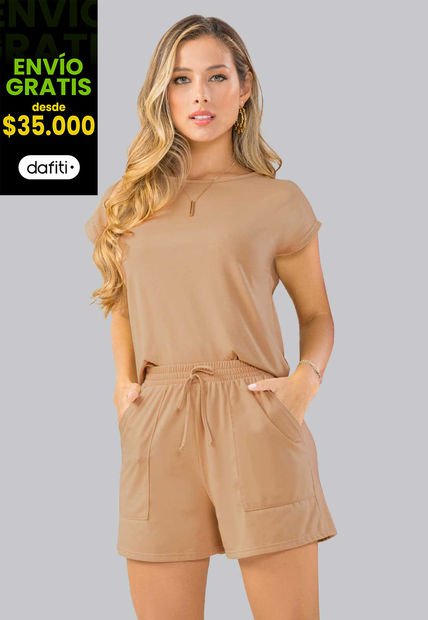 Conjunto Mujer Amarillo Mp 102318