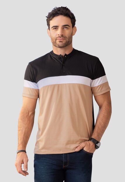 Polo Hombre Negro Mp 100468