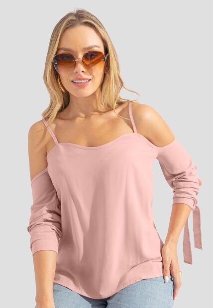 Blusa Mujer Rosa Polvo Mp 112318