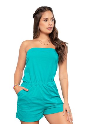 Enterizo Corto Mujer Verde Mp 90949