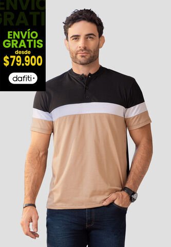 Polo Hombre Negro Mp 100468 MP