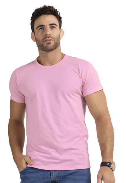Camiseta Hombre Rosado Mp 34556