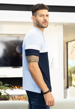 Polo Hombre Azul Claro Mp 100468