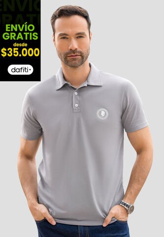 Polo Hombre Gris Claro Mp 110745 MP