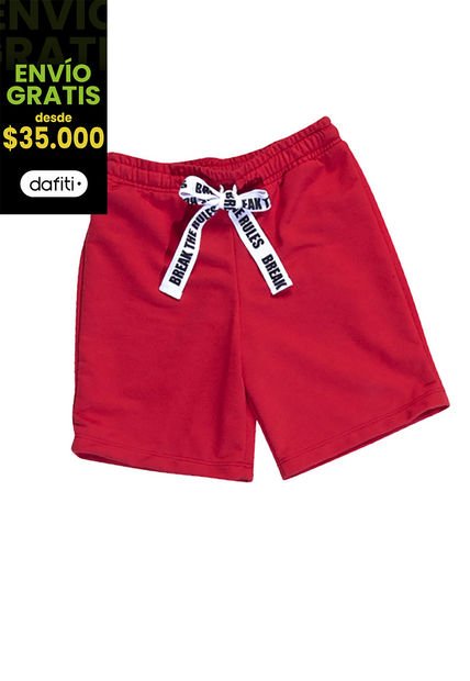 Bermuda Niños Infantil Rojo Mp 92851