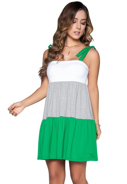 Vestido Corto Mujer Multicolor Mp 32725