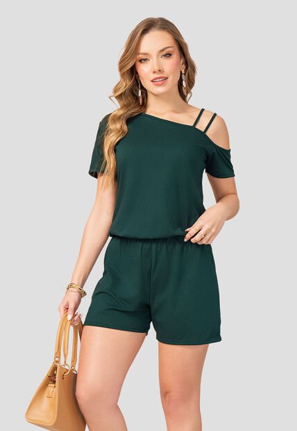 Enterizo Corto Mujer Verde Pino Mp 102839