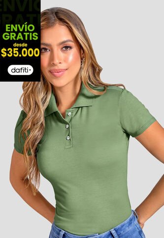 Polo Mujer Aceituna Mp 104448 MP