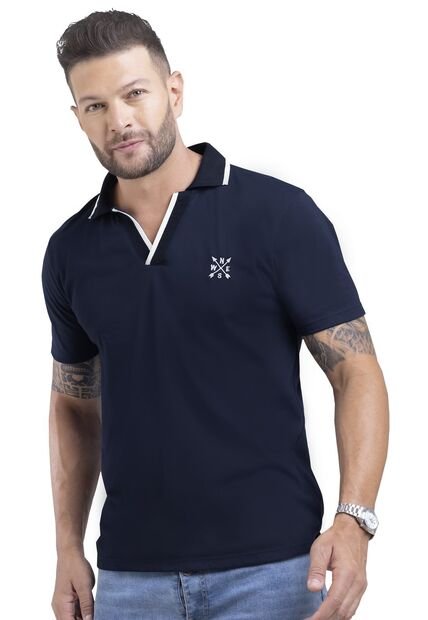 Polo Hombre Azul Mp 87630