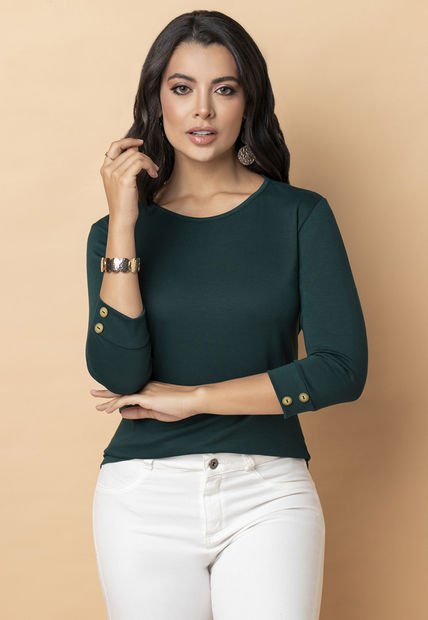 Camibuzo Mujer Verde Botella Mp 2364