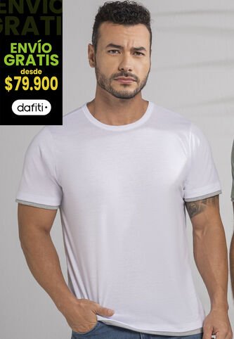 Camiseta Hombre Blanco Mp 389 MP