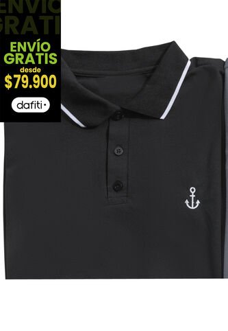 Polo Hombre Negro Mp 102477 MP