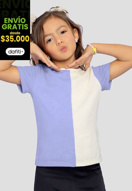 Camiseta Infantil Femenino Hortensia Mp 111115