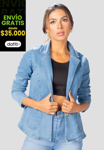 Chaqueta Mujer Azul Mp 108278 MP
