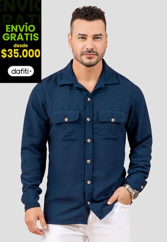Camisa Hombre Azul Profundo Mp 110532 MP